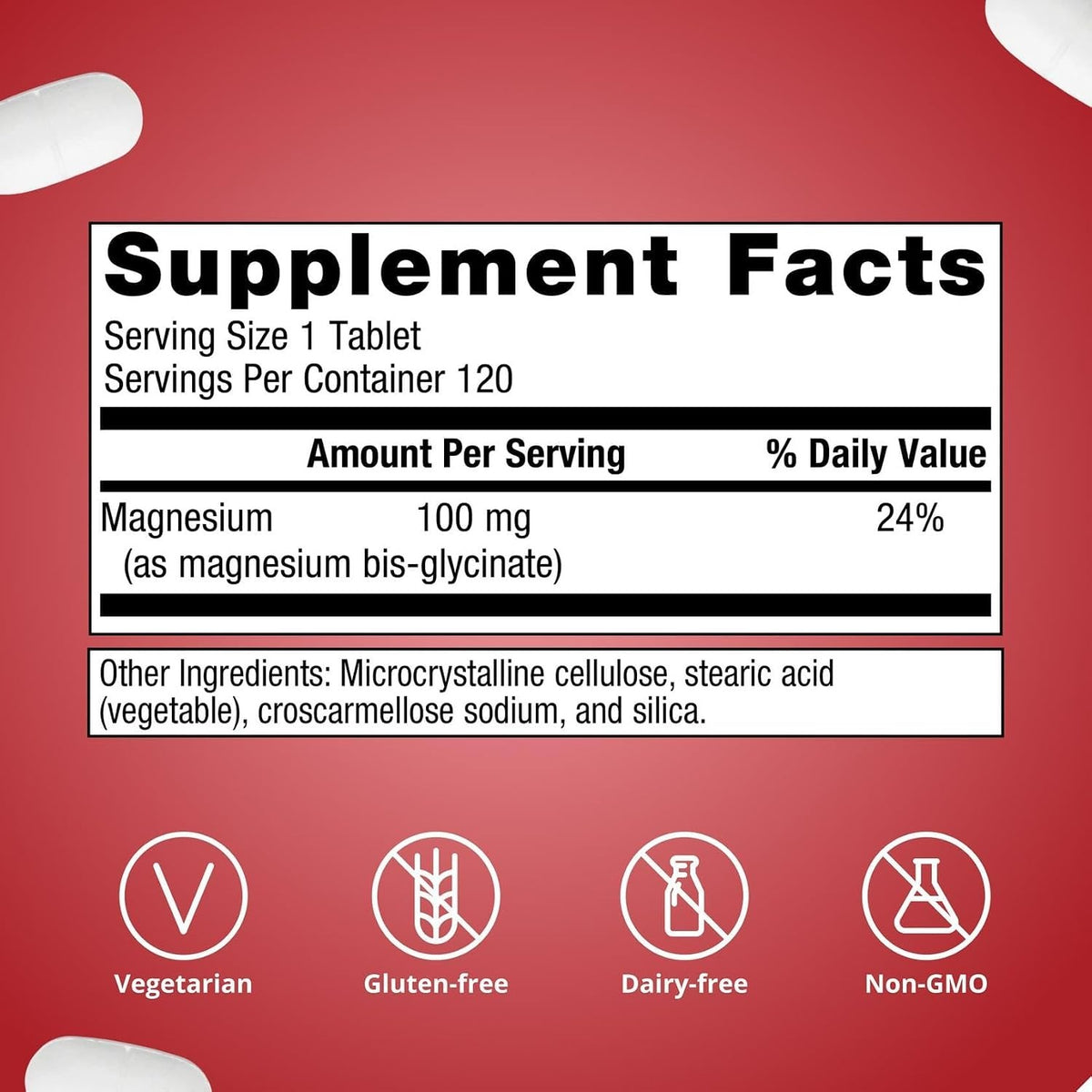 Metagenics Magnesium Glycinate, Calm & Sleep Support, 120 Tablets Metagenics