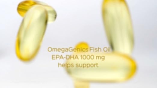 Metagenics OmegaGenics Omega-3 Fish Oil 1000mg EPA DHA, 120 Softgels Metagenics